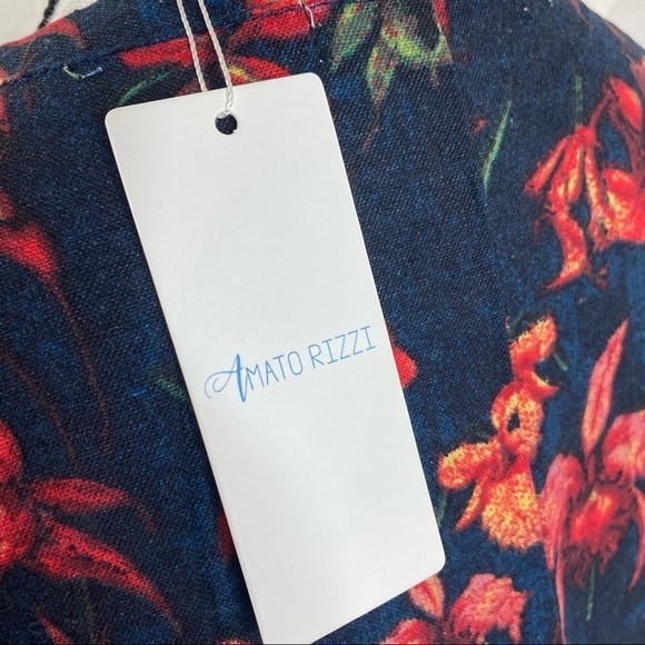 Amato Pizzi Floral Print Shift Dress Size 8-10 - Picture 6 of 8